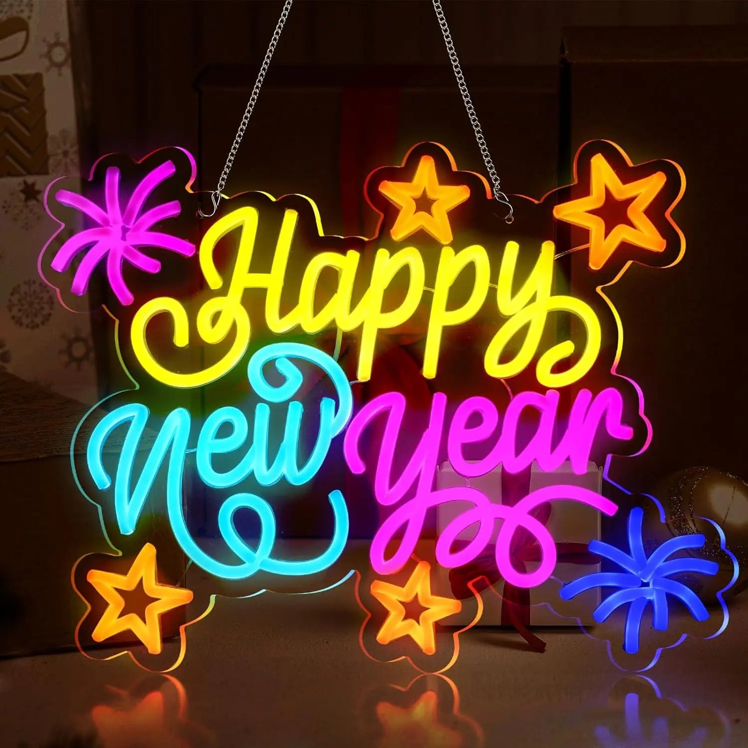 UV Printing Personalized Acrylic Art Neon Christmas Tree Santa Sign Wall Decoration Company Name Logo Custom Led Neon Sign Light