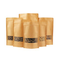 Resealable Packaging Kraft Paper Bag Tea Pouch Packing