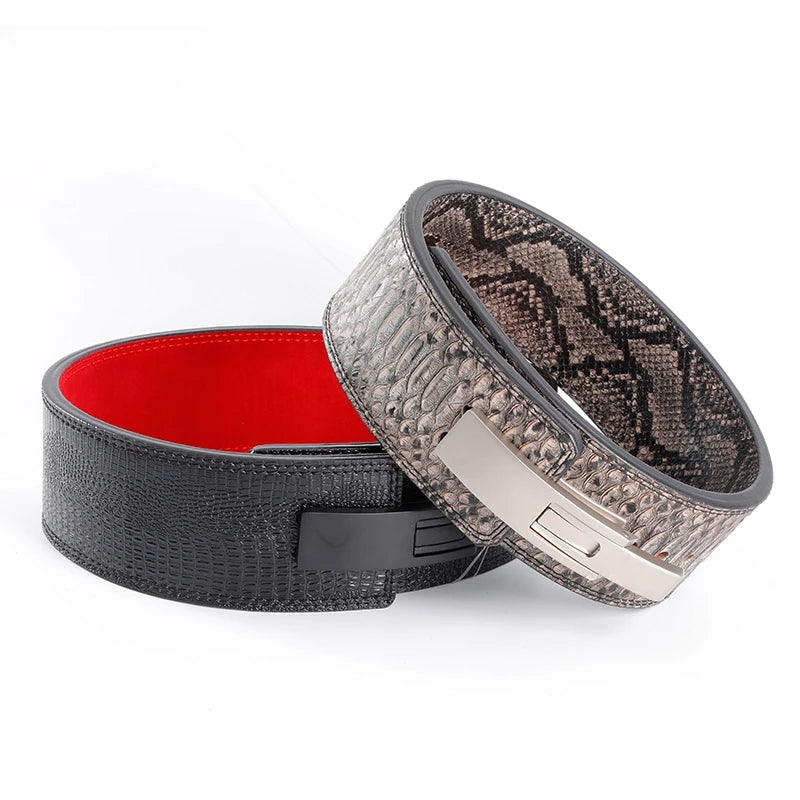 Customize Logo Weightlifting Adjustable Lever Buckle Waist Support Gym Weight Lifting Belt Lever
