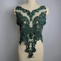 Many Color in Stock Handmade  Sew on Rhinestone Bodice Patches Appliques Sew on for Wedding Party