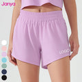 Janya 2025 Cool Fabric Women's Quick Dry Shorts Casual Loose Single Layer Drawstring Zip Pockets Running Fitness Sports Shorts