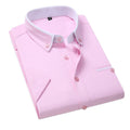 Wholesale Formal Office Custom Cheap Cotton Blended Shirts Men's Short-sleeved Shirts for Working