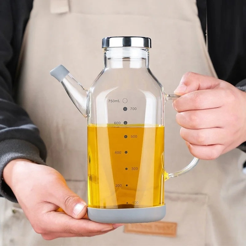 Large Capacity Kitchen Glass Oil Pot   Seasoning Bottle