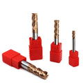 Azzkor TiSiN Coating Square End Mill HRC55 Cylindrical Shank Cnc Milling Cutter Bits for Stainless