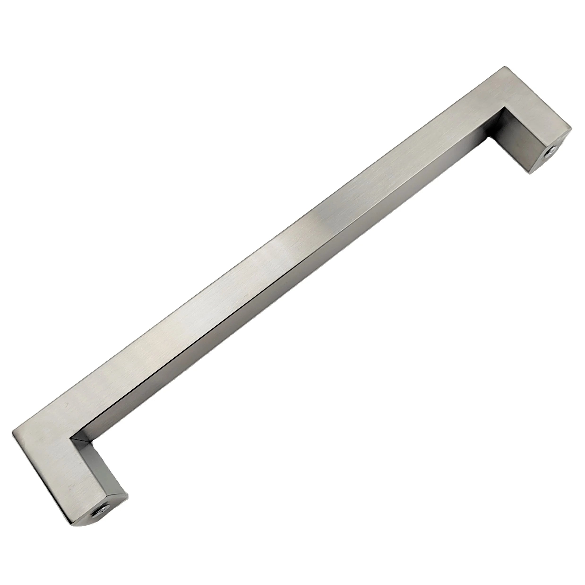 Modern Square Entrance Wooden Door Handle Exterior Big Door Handle Stainless Steel Custom Bathroom Shower Glass Door Pull Handle