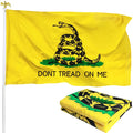 High Quality 3x5FT Gadsden Flag Embroidered Don't Step on Me Banner Fade Resistant Promo Flag
