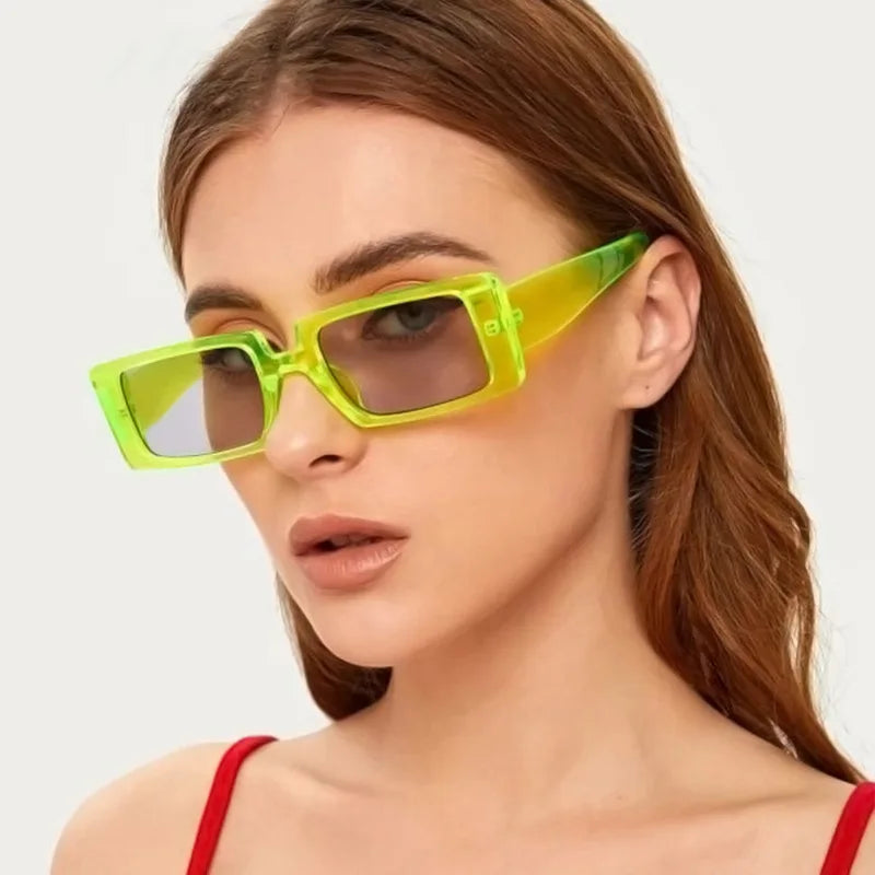 Newest Fashion Custom Unisex Sunglasses Wholesale Vintage Transparent Oversize Travel Wild White Red Blue UV400 PC Frame MegaBDM