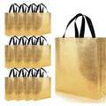 Customized logo Metallic Laminated pp Non Woven Fabric Shopping Carry Packaging Gift Bag