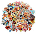57Pcs Anime Anpanman Cute Cartoon Stickers for Kid Girl Bottle Notebook Suitcase Phone Decoration PVC Waterproof Custom Label