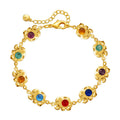 DHJ0326 Hot Selling Fashion Gold Plated Bracelet Random Color Elephant Accessories Ladies Bracelet