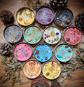 Custom Crystal Dry Flower Luxury Aroma Decorative Private Label Tin Scented Candle