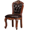 American-style Children's Study Desk and Chair Toddler Chair and Stool Solid Wood Carved Leather Chair Hotel Furniture.