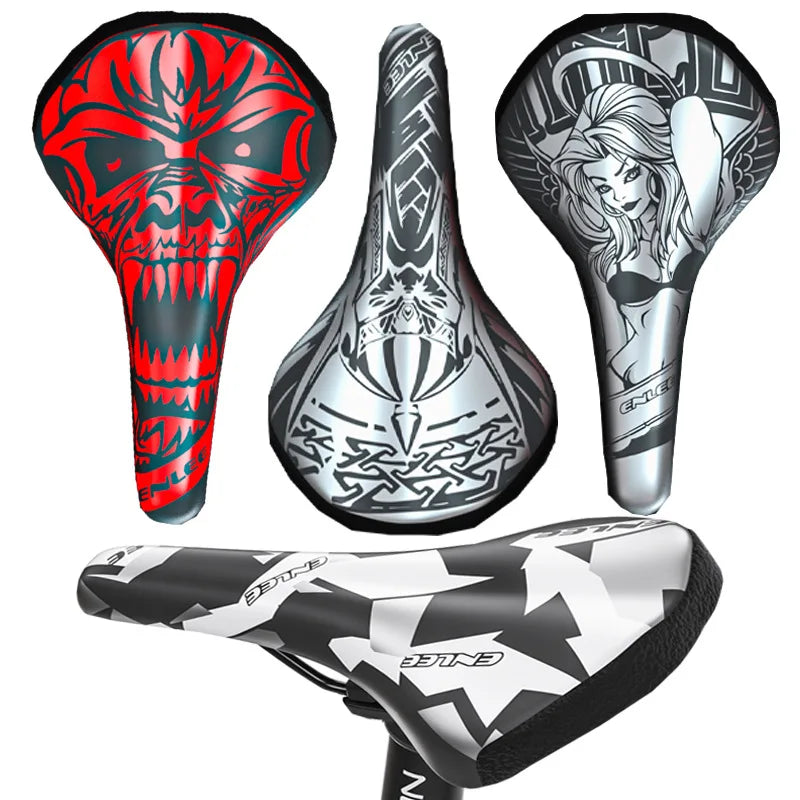 Personalized Bicycle Seat Cushion Outdoor Riding Saddle Comfortable Shock Absorption Mountain Bike Seat Bag Bicycle Accessories