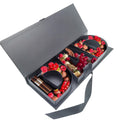 Father's Day Sweet Flower Arrangement Charcuterie Fillable Chocolate Cardboard Letter DAD Shaped Gift Box