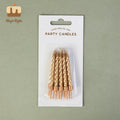 Handmade Creative Spiral Birthday Candles for Parties Easter & New Year Celebrations-Home Decoration
