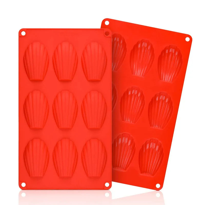 Hot Selling Custom Shell Shape Madeleine Baking Mold 20 9 15 Cavity Non-Stick Silicone Cake Cookie Mold Baking Tools OPP Bag