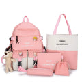 Custom Crossbody Pastel Colors Mini pink Traveling logo Cartoon Girls 11 Yrs Women Backpack Set for Kids