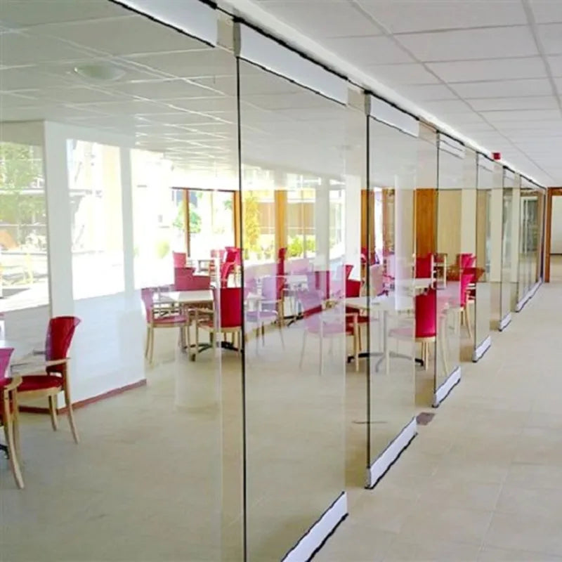 Modern Design Movable Fireproof Soundproof Glass Partition Walls Tempered Laminated Hardware for Office School Hospital Outdoor