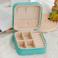 2024 Popular Factory More Color Small Zipper Necklace Ring Earrings Travel Storage Velvet Jewelry Storage Box for Girls