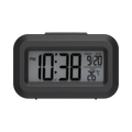 Modern LCD Digital Alarm Clock Small Size Table Clock Calendar Temperature Display Electronic Radio for Home Decoration