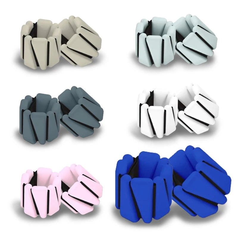 NQ SPORTS Wrist and Ankle Weights 1Lb 2Lb Agreat Silicone Bracelet Yoga Fitness Band Wrist Weights Weight Lifting Band