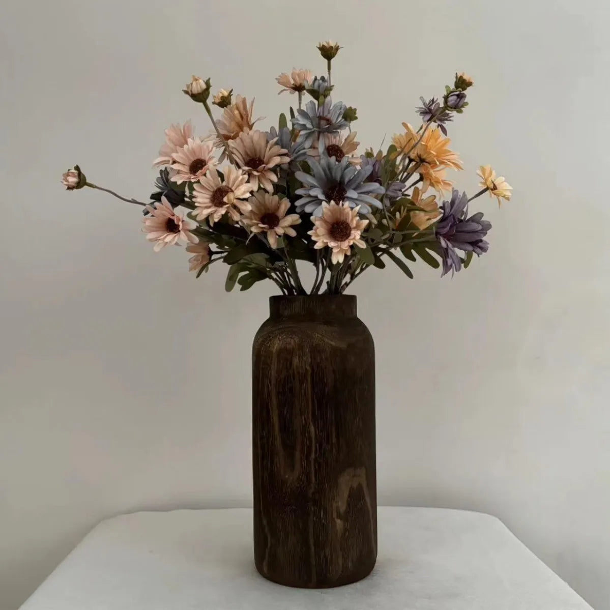 Wooden Table Vase Wooden Vase Decoration for Flower Home Decoration Nordic Style Decorative Vase