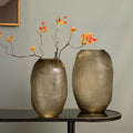 Drop Shipping Creative Wave Point Art Glass Vase Decoration Living Room Big Round Belly Caliber Water Flower Glass Vase