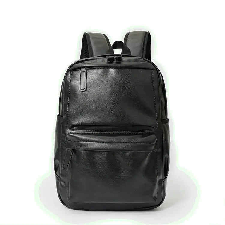 2024 New Arrival Men's Luxury PU Leather Tote Travel Backpack Custom Logo Design Multifunction Business School Use Men Women