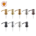 Longan Factory 304 Stainless Steel Pump Sprayer 28/2CC Non Spill Black Customizable Color Lotion Soap Dispenser Bottle