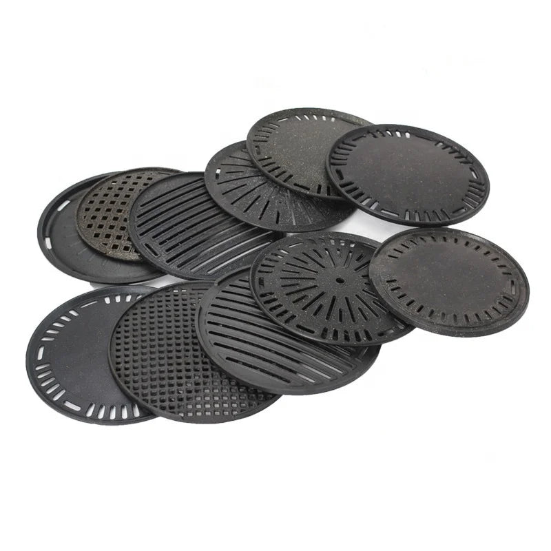 Wholesale Commercial Korean BBQ Round Nonstick Metal Grill Pan & Griddle for Tabletop Use