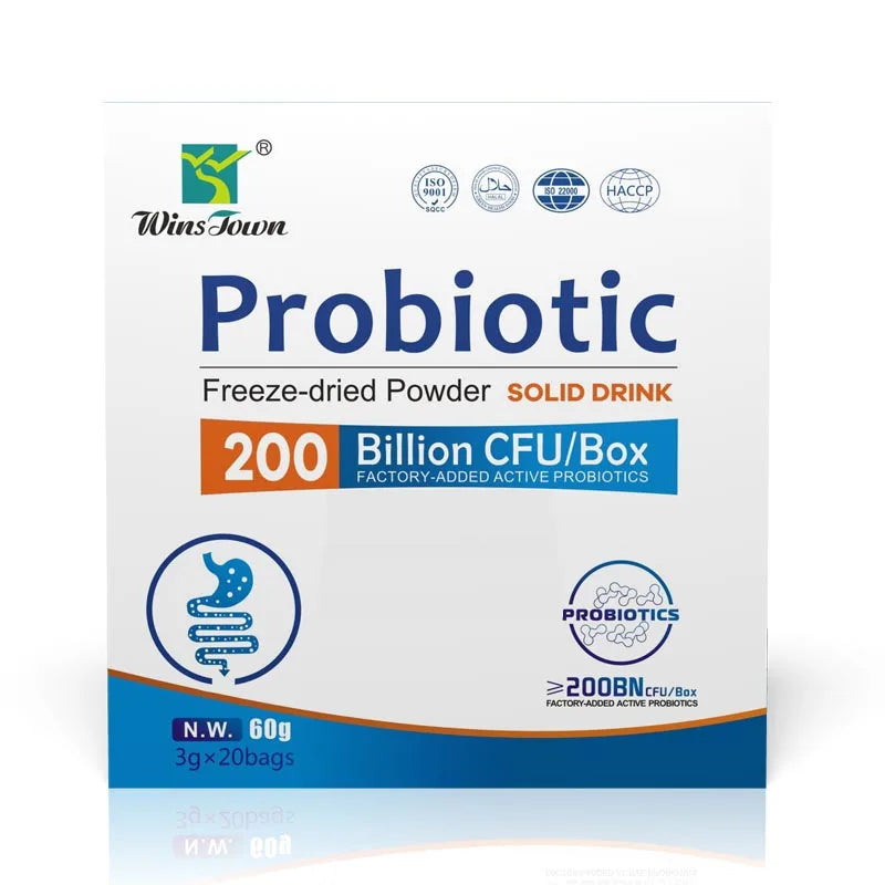 Factory Outlet WinsTown Probiotic Powder for Supports Digestive Health Freeze Dried Formula Gut Health Immunity
