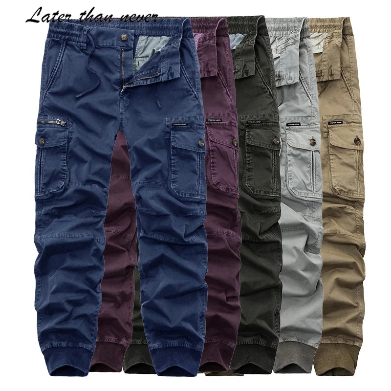 Men's Cotton Techwear Cargo Pants Durable Woven Flat for All Seasons for Outdoor Sports Hiking Hunting Tactical Adventures