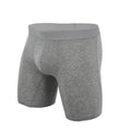 Hot Selling Men's XL Boxer Shorts Solid Color Mid-Rise Seamless Breathable Knitted Cotton Underwear