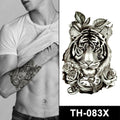 Water Transfer Temporary Body Arm Stickers Cool Tribal Designs Fake Tiger Man Tattoo