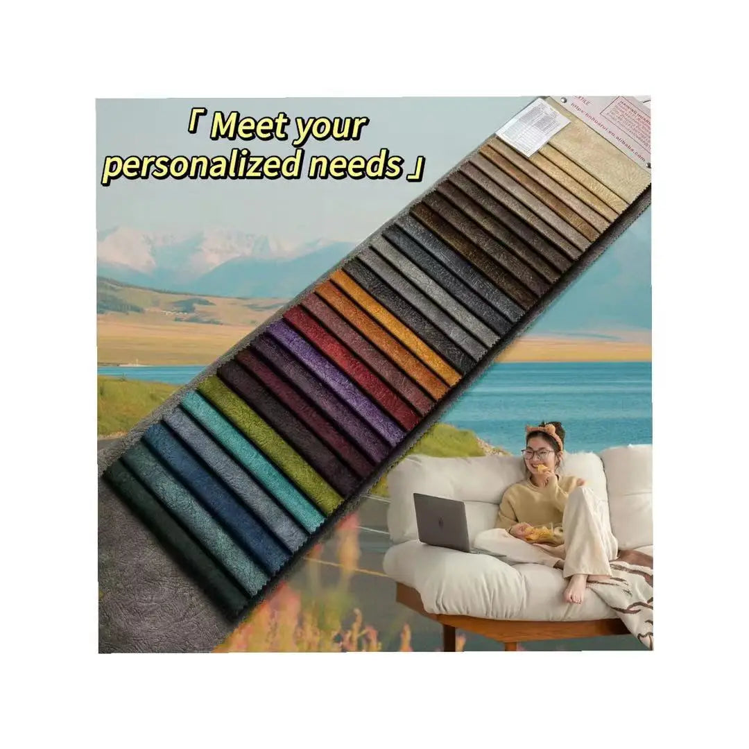 Wholesale 100% Polyester 100D Lightweight Upholstery Velvet Sofa Fabric PE Laminated Tricot Knitted Plain Tear-Resistant Wrinkle