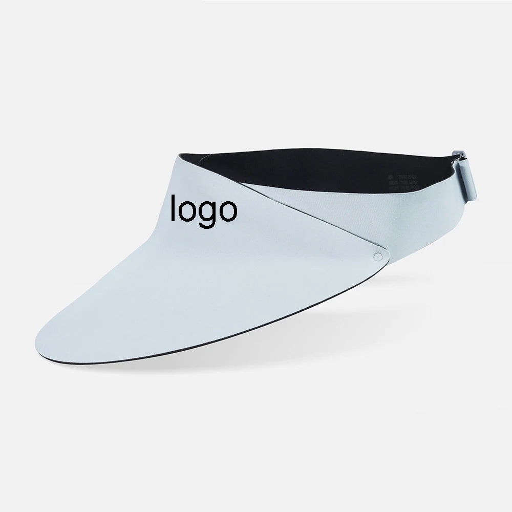 Fashion Custom Embroidery Logo UPF 50+ Nylon Quick Dry Foldable Sporty All-Season Sun Visor Hats for Running/Golf