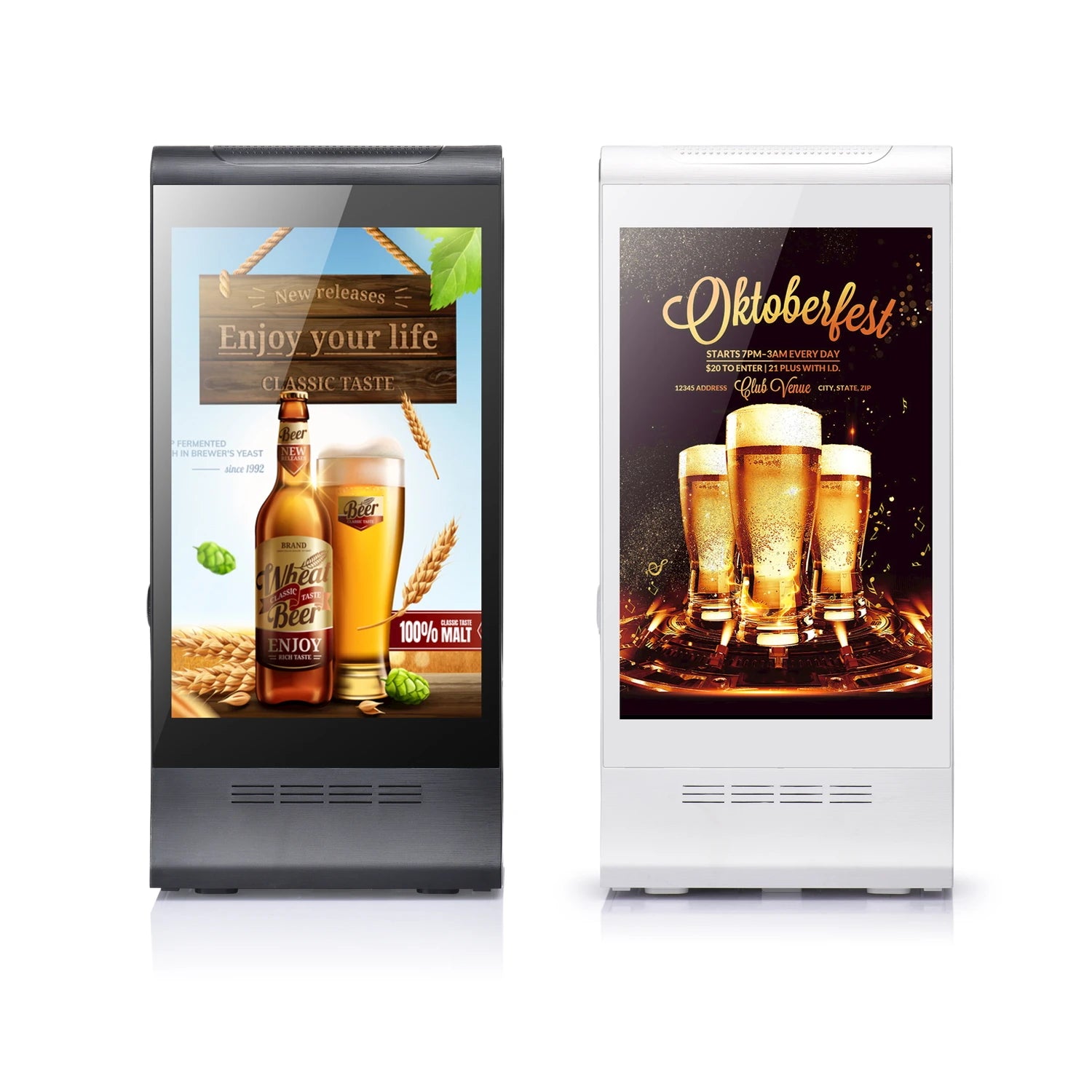 FYD-868 Plus High Definition Full View IPS Table Top Digital Display With Call System for Restaurant Advertising Machine