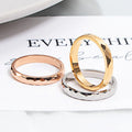 Anillos Acero Inoxidable Por Mayor Fashion Jewelry Diamond Rings Women Band Rose Gold Stainless Steel Ring