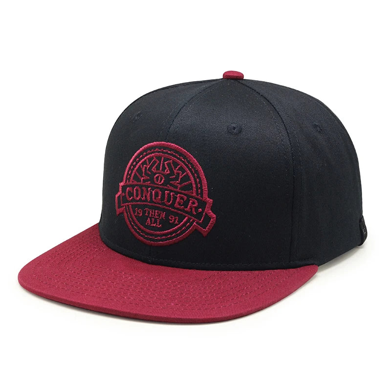 OEM ODM Custom Logo 6 Panel Structured Sports Cap Embroidery Snapback Hats