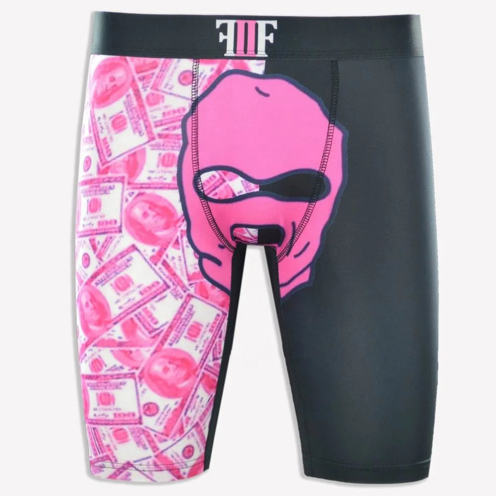 Wholesale Custom Logo Boxer Brief Bulk Sublimation Print Long Leg Underwear Boxer Shorts