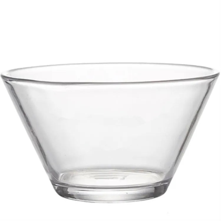 Wholesale French Style Crystal Glass Dinner Bowl Fruit Vegetable Salad Muti-function Bowl