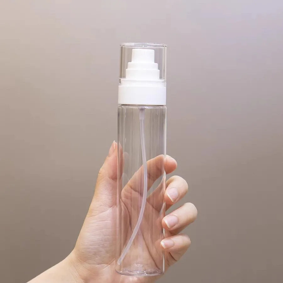 Luxury Fine Mist Spray Bottle Pump Hair Perfume Toner Spray Mist Bottle 30ML 50ML Cosmetic Packaging Cartons Frosted Plastic