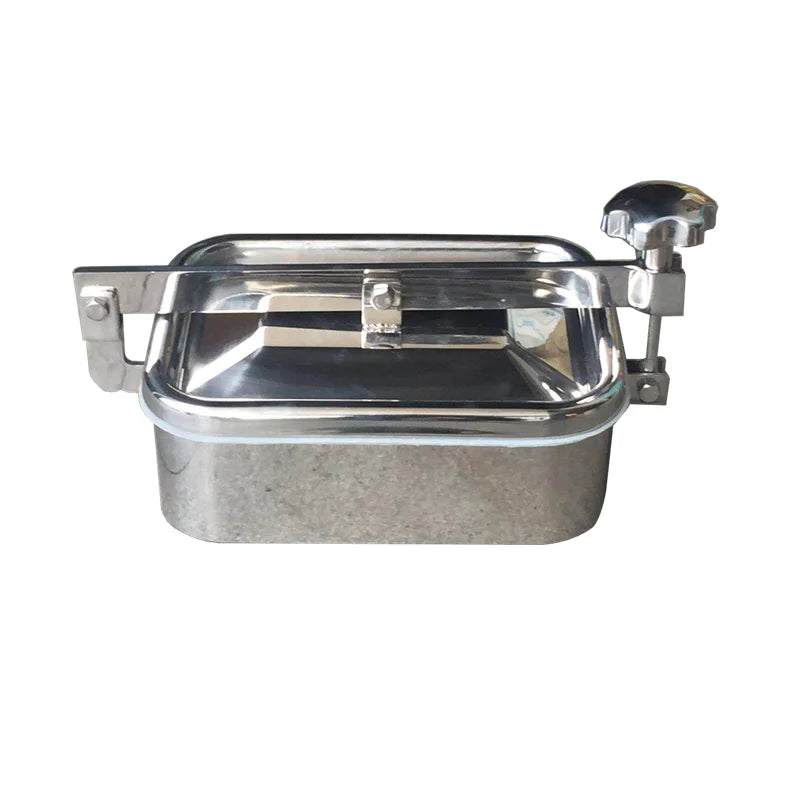 CNJS Sanitary Stainless Steel Rectangular Storage Tank 304/316 Food Grade Pressure Square Manhole Cover Fabrication Services