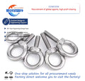 Global Supply Chain Galvanized Eyebolt Carbon Steel/Stainless Steel Ring Screws Hooking Nut Screw Industrial Household Use