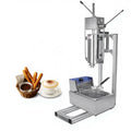 Spanish Manual Churro Maker Churro Machine and Fryer Spain Donut Machine with 5 Pieces Nozzles