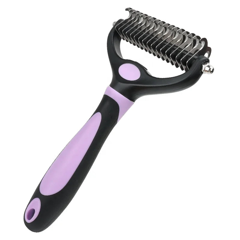 Factory Wholesale Double Sided Pet Hair Open Knotting Comb Cat Dog Dematting Grooming Comb