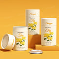 2024 Eco Friendly Paper Tube Herbal Tea Honey Coffee Canister Round Box Gift Paper Tube With Aluminum Foil Inside