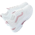 Wholesale Women's White Shoes 2026 Spring New Fashion Trendy Shoes Women's Sneakers Thick-soled Lace-up Casual Shoes