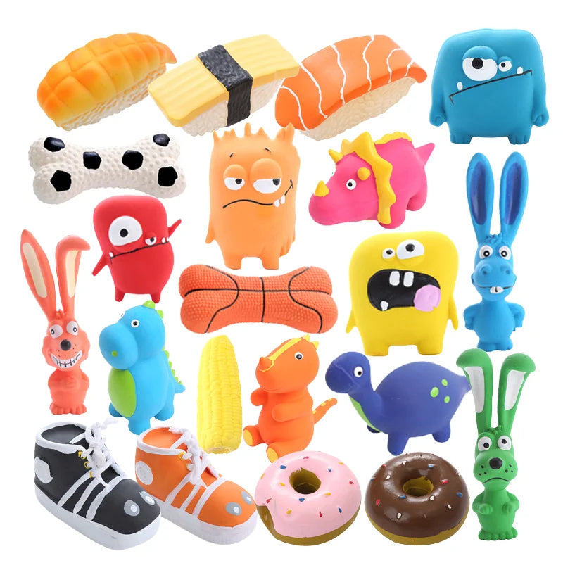 Huge Different Shape Pet Latex Toy Durable Customized Dog Chew Toy Fashion Dog Teeth Clean Toy