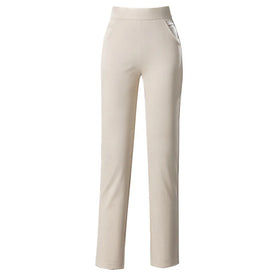 Fashion Women Casual Wide-leg Trousers Split Half Elastic Waist Straight-leg Women's Pants Trousers Plus Size Women Clothe